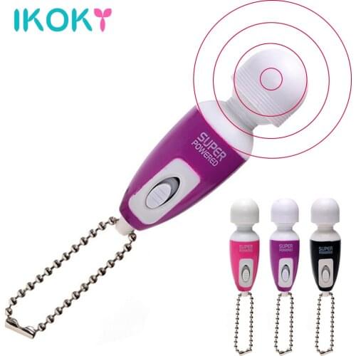 IKOKY Mini AV Magic Vibrator Massager Stick Clitoris Stimulator Bullet Vibrator Adult Sex Toys for Women Body Massage