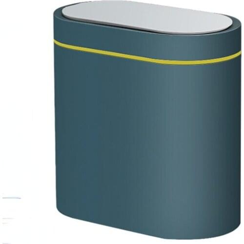 Intelligent induction trash can automatic household toilet light luxury electric narrow paper basket with cover