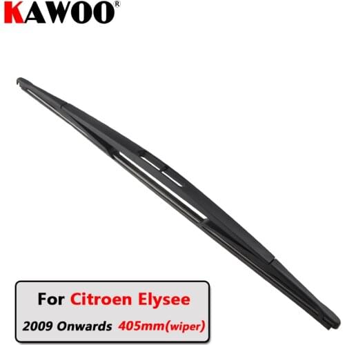 KAWOO Car Rear Wiper Blade Blades Back Window Wipers Arm For Citroen Elysee Hatchback (2009 Onwards) 405mm Auto Windscreen Blade