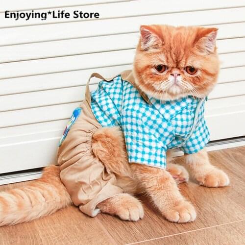 Winter Warm Pet Cat Jumpsuit Sweet Puppy Cat Clothes Costume for Cats Kedi Katten Clothing Animaux De Compagnie Cropa Para Gato