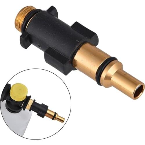 Metal Washer Soap Lance Adapter Spray Jet Bottle Foam Generator Universal Quick Connect Golden+Black