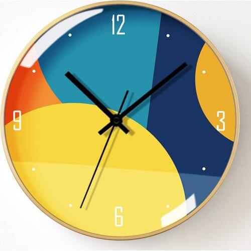 Metal Nordic Simple Wall Clock Modern Design Minimalist Abstract Watch Wall Metal Kitchen Quartz Wandklok Home Decoration AB50ZB