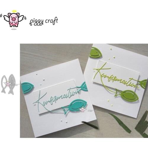 Piggy Craft metal cutting dies cut die mold Fish decoration Scrapbook paper craft knife mould blade punch stencils dies