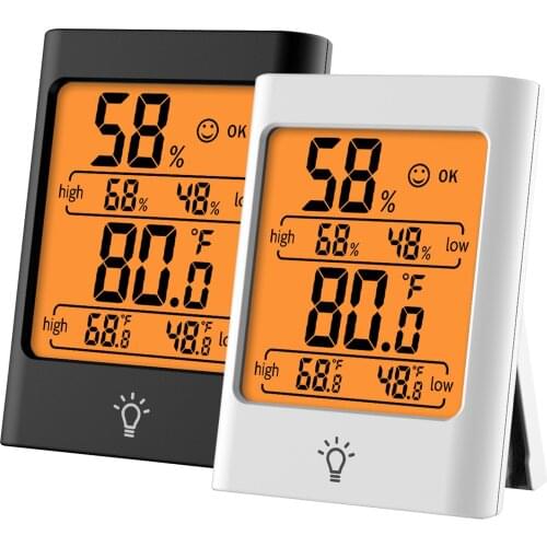 Mini Digital LCD Indoor Convenient Temperature Sensor Humidity Meter Thermometer Hygrometer Gauge Indoor Home Hygrometer Gauge