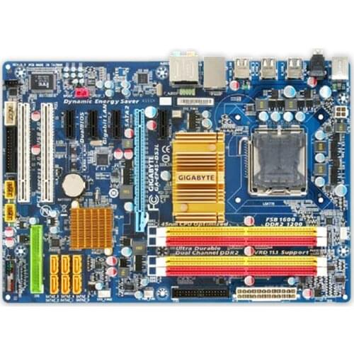 Original Used Desktop motherboard For Gigabyte GA-EP45-DS3L P45 support LGA 775 4*DDR2 SATA2 USB2.0 ATX