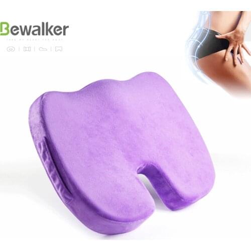 Rectangle Seat Cushion Orthopedic Comfort Foam Tailbone Pillow Office Seat Cushions Anti Hemorrhoid Massage Office Chair Cushion