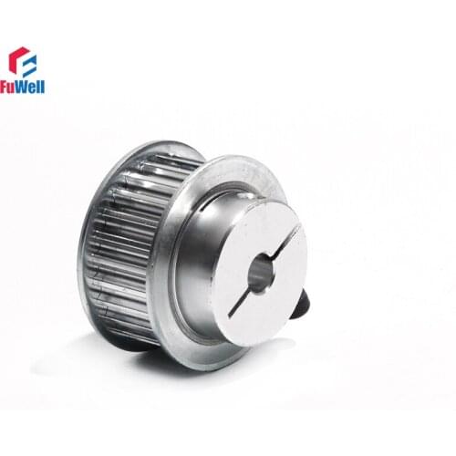 HTD5M Timing Pulley 25T Clamp Type 5/6/8/10/12/15/18/20mm Bore Toothed Belt Pulleys 16mm Belt Width 5M 25Teeth Gear Pulley