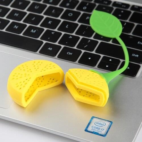 Tea Infuser Lemon Shape Loose Tea-leaf Infuser Strainer for Tea Pot for You Brew Teas Infusers Food-grade Silicone Sieve Filter