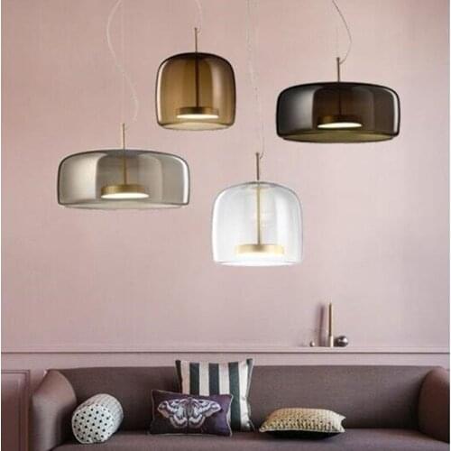 Modern Led Pendant Light Living Room Bedroom Hanging Lamp Nordic Home Decor Loft Luminaire Suspension Hotel Bar Glass Hanglamp