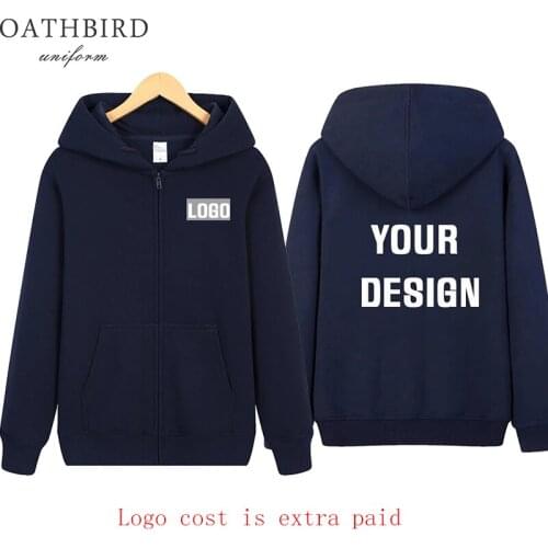 Custom Logo Embroidery Full Zipper Blank Unisex Sport Gym Sweatshirts Hoodies Wholesale