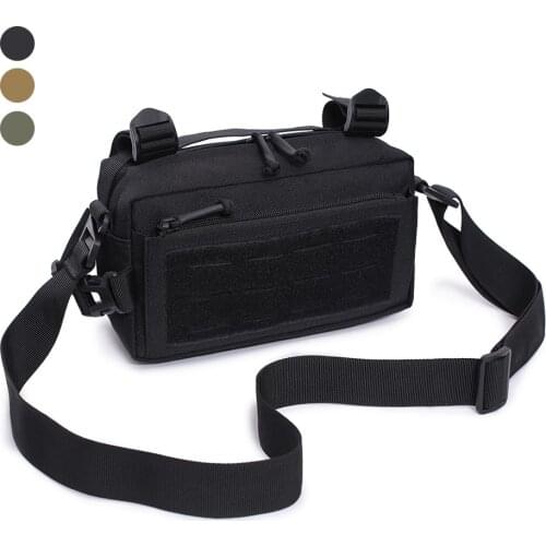 1000D Outdoor Tactical Molle Pouch Military Chest Waist Bag Pouch Shoulder Camping Bag Nylon Hunting Pack Men Trekking Pouch