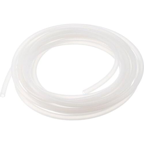 Uxcell 1 Pcs Silicone Tube 3mm ID 5mm OD Hose Rubber Flexible Translucent Tubing Pipe 3 Meters for Pump Transfer