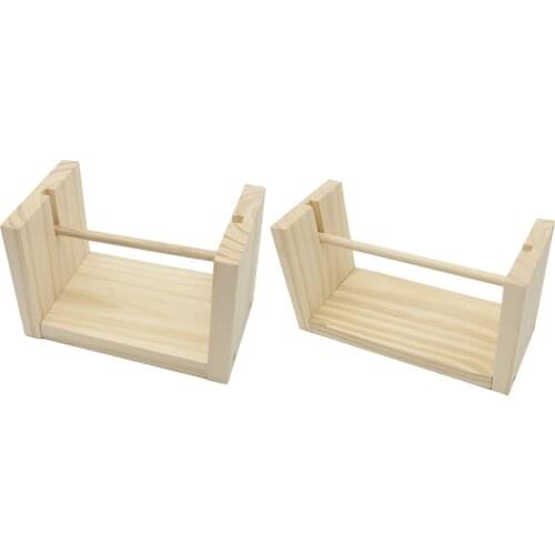 Rotatable Wooden Unfinished Bobbins Thread Spools Rack Sewing Embroidery Floss Storage Organizer Twine Accessory Rolling Winder