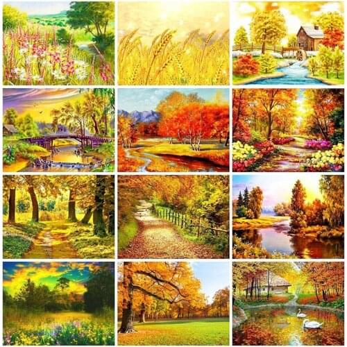 Cross stitch package cartoon animal 18ct 14ct cloth cotton thread embroidery DIY handmade needlework Gold tree