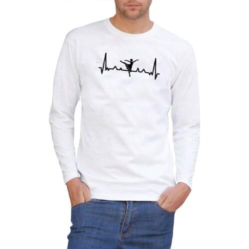 2021 new autumn fashion Ballerina heartbeat Harajuku T-Shirt Funny T-shirt womens clothing leisure long sleeve T-shirt