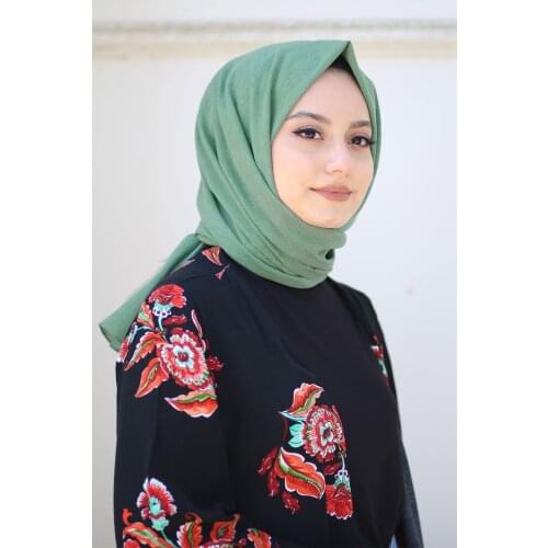 Womens Green Almond Green Pearl Cotton Shawl 2021 New Design Casual Four Seasons Slip-Resistant Kırışmaz Clothing Worship Shawl Green Almond Green Turkey