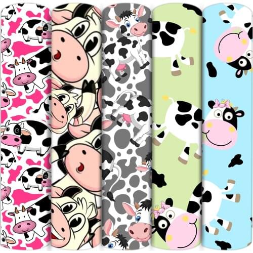 Animal Cow Polyester Cotton Fabric Patchwork For Tissue Sewing Doll Quilting Fabrics Needlework Material Home Textile,1Yc16333