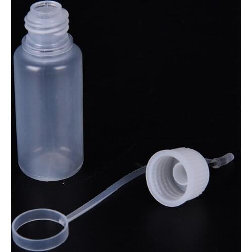 10ML 1Pcs Refillable PE Plastic Dropper Bottles Empty Plastic Needle Bottle With Screw Metal Needle Cap Bottles