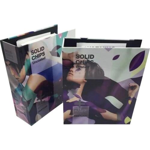 2 Books/set PANTONE GP1606N C/U colour chart/color swatches Pantone Color Guide Coated & Uncoated Tearable Type 1867 colors