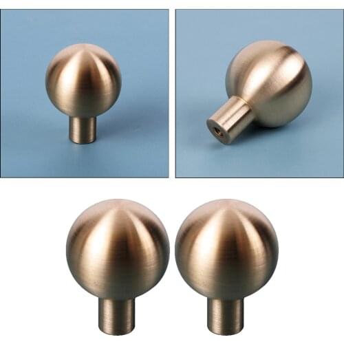 2Pcs Kitchen Cabinet Knobs Drawer Dresser Knobs Pure Brass Knobs Pulls Door