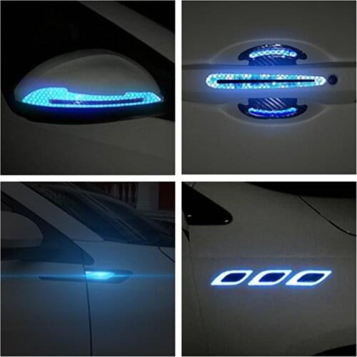 3D Car Door Sticker Scratches Resistant Cover Auto Handle Protection Film Exterior Accessory Car Decor Car Reflective Stickers