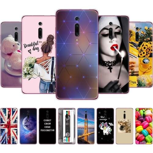 For xiaomi redmi k20 Mi 9T Case Soft TPU Silicon Back Phone Case Cover for xiaomi redmi k20 pro mi 9T PRO Protective Bag Bumper