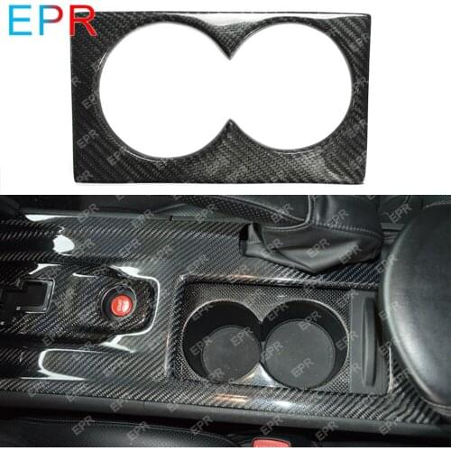 For Nissan GTR R35 Carbon Fiber Cup Holder Cover (LHD) Body Kit Car Tuning Part For R35 GTR Interior Cup Cover