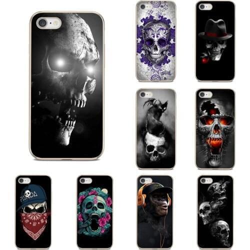 For Nokia 7 Plus 2 3 5 8 9 2.1 3.1 5.1 6 2017 2018 230 3310 For Oneplus 3T 5T Very Cool Skull Retro Pattern TPU Transparent Case