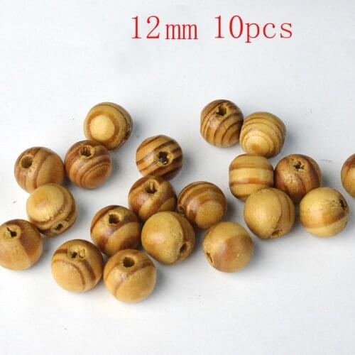 FLTMRH Wood Spacer Beads 8mm 10mm 12mm 14mm 16mm 18mm 20mm 24mm Natural Ball Beads for Diy Bracelet