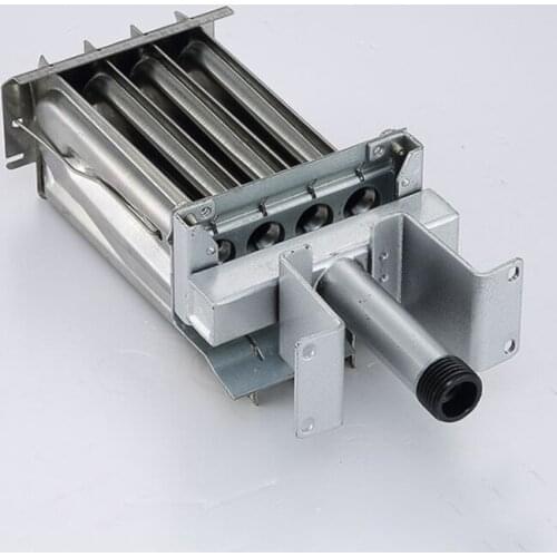 Direct supply rows burner for heating object heat conducting boiler