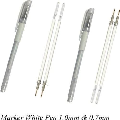 10 Pcs Tattoo Microblading Eyebrow Skin Marker Pen 1mm 0.7mm Eyebrow Tattoo Pen- Microblading Surgical Skin Thick Thin Marker