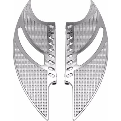 Motorcycle Chrome Front Driver Stretched Floorboards Foot Pegs Footrest For Harley Dyna Touring Softail FLH FLD 1986-2015