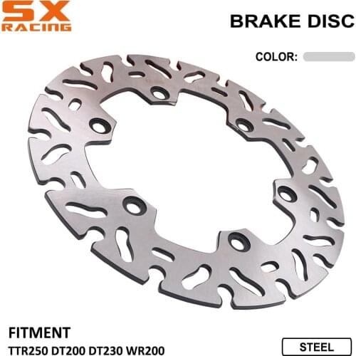 Motorcycle Stainless Steel Rear Brake Disc For Yamaha TTR250 TTR 250 TTR-250 DT200 DT230 DT 200 230 WR200 WR 200 Accessories