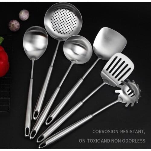 Spatula set stainless steel spatula kitchen tools kitchenware large slotted spoon cooking spoon customized