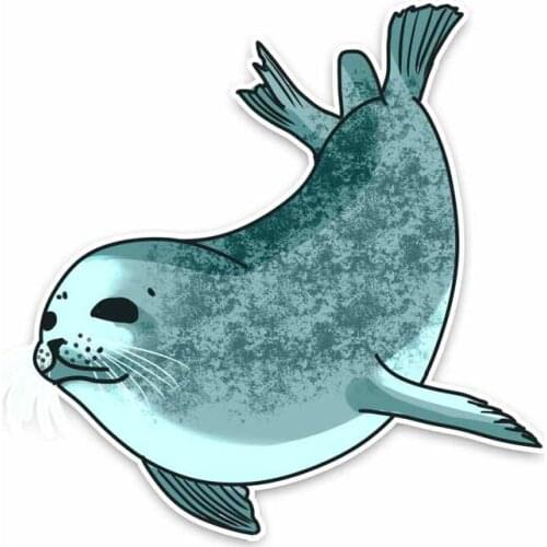 Dawasaru Lovely Marine Creatures Sea Lions Car Sticker Cover Scratch Decal Laptop Motorcycle Auto Accessories PVC,15cm*14cm