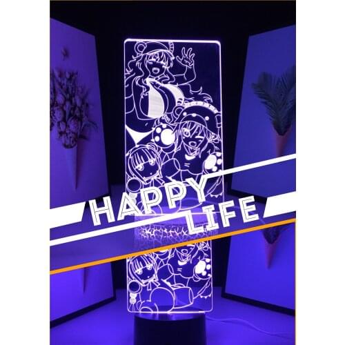 Miss Kobayashis Dragon Maid Anime 3D LED Night Light USB Acrylic Table Lamp For Children Birthday Gift Kids Room Decor Light