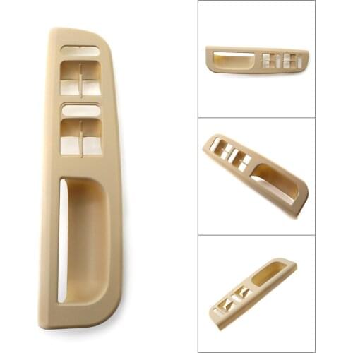 Beige Auto Interior Door Window Switch Bezel Cover ABS for VW Passat Jetta/Bora Golf MK4 1999 2000 2001 2002 2003 2004 2005 RHD