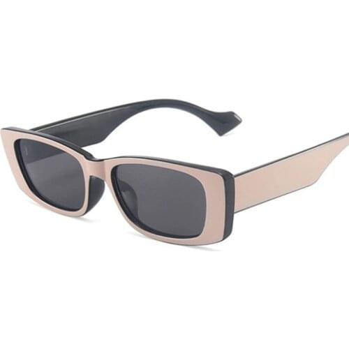 Fashion Vintage Small Square Sunglasses Women Brand Designer Candy Colors Gradient Mirror Rectangle Sun Glasses For Female