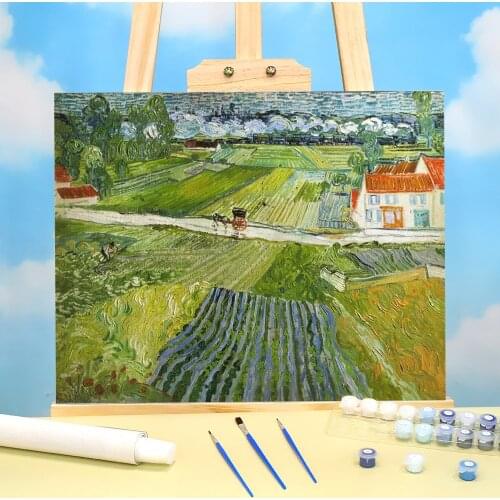 Landscape Van Gogh Paint By Numbers Set Acrylic Paints 40*50 Paiting By Numbers New Design Crafts For Adults Handiwork