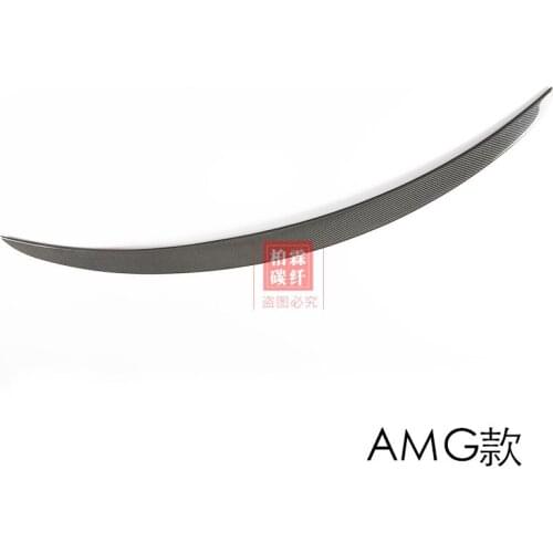 Suitable For Mercedes Benzs New C-class W205 C180 C200 C300 C63 Sports Carbon Fiber Tail and Top Wing