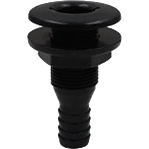 Durable 5/8'' Black Boat Thru-Hull Connector Bilge Pump Thru Hull Fitting
