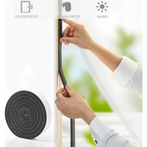 4M Self-adhesive Door Window Sealing Strip burlete puerta casa Soundproof acoustic foam mousse acoustique Weather Stripping