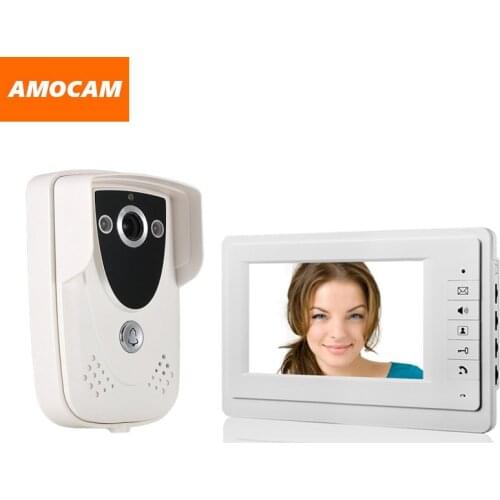 Video Door Phone doobell system 7 inch Monitor IR Night Vision Waterproof Camera video intercom doorphone kit