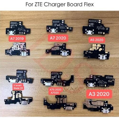 Charger Board Flex Cable USB Charging Dock Connector Microphone For ZTE A7 2019 A7S 2020 A5 2020 V Smart Blade 20 A3 2020