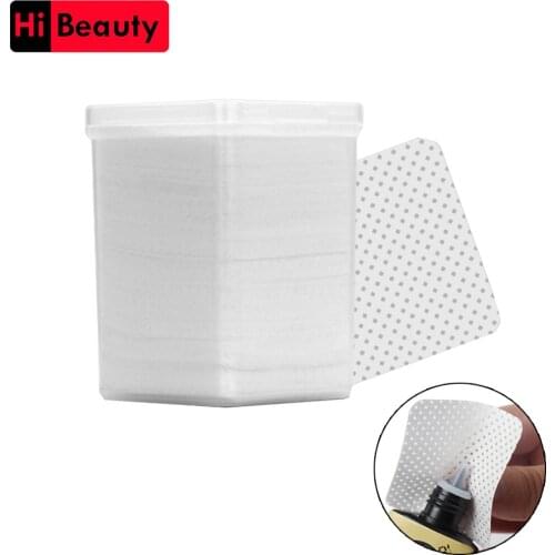 1 Box 200pcs Cotton Clean Cleaning Pads Wipe For Eyelash Extension Glue Bottle Mouth Nail Removal Towels Cotton Piece