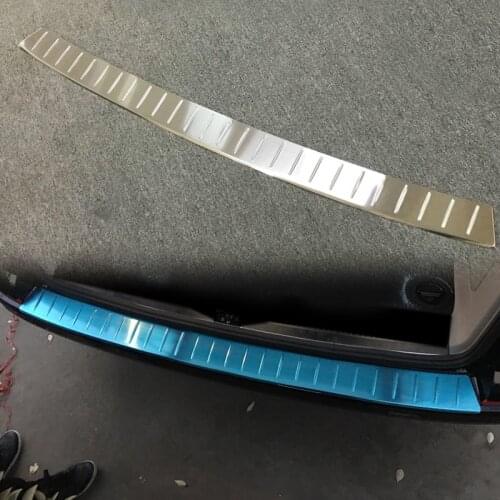 For Volkswagen Transporter (T6) Caravelle/Multivan 2017 2018 2019 Stainless Outer Rear Bumper Protector Guard Plate Trim 1pcs