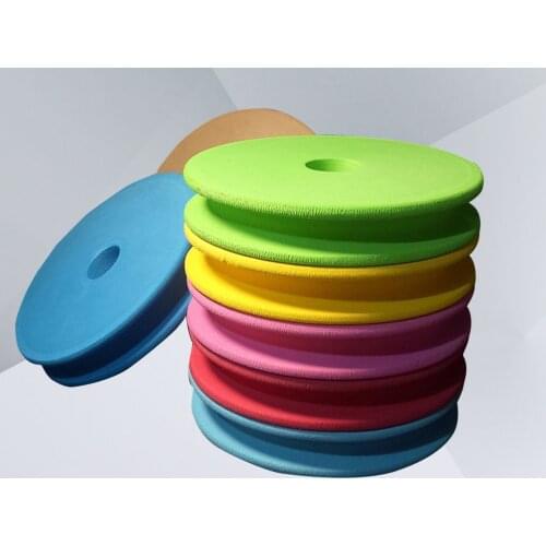 10PCS 3.95 Inch Large Size Foam Fishing Line Coil Bobbin Fishing Line Holder (Random Color)