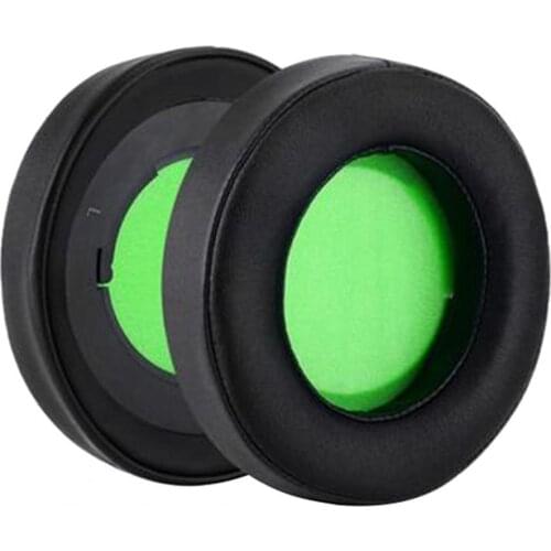 2Pcs Oval Gaming Headphone Ear Pads Cushion Cover Earmuff Replacement for Razer Kraken-7.1 V2/Pro-V2