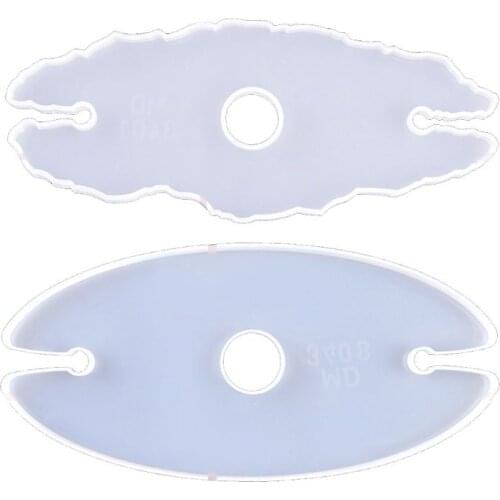 2Pcs Handmade Large Wine Glass Holder Silicone Resin Mold Bottle Shelf Storage Glass Tray Resin Mould Kit Tool Art Craft