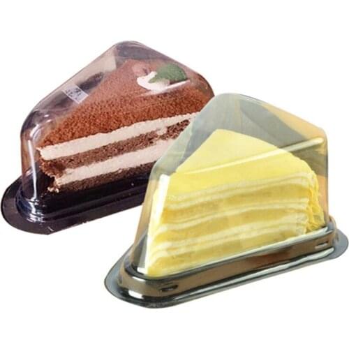 50set Clear Cupcake Packaging Box Wedding Cake Favor Boxes For Cheesecake Sandwich Box Container Party Decoration